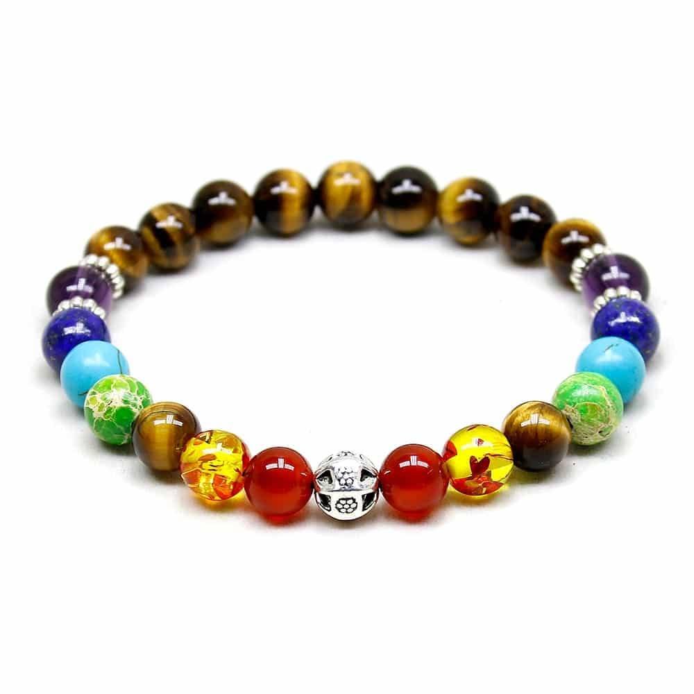 Pulsera 7 Chakras "Ojo de Tigre"-1