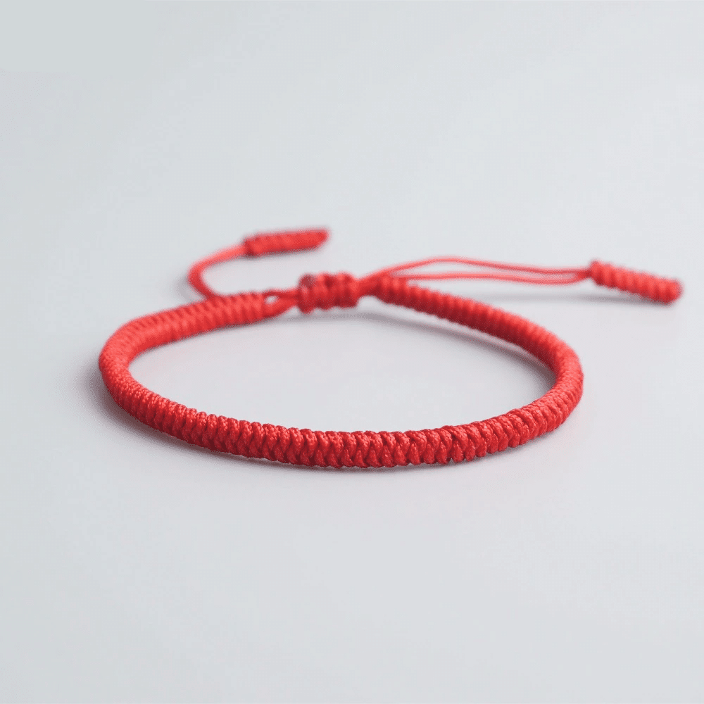 Pulsera de Cordón Rojo de la Suerte-1