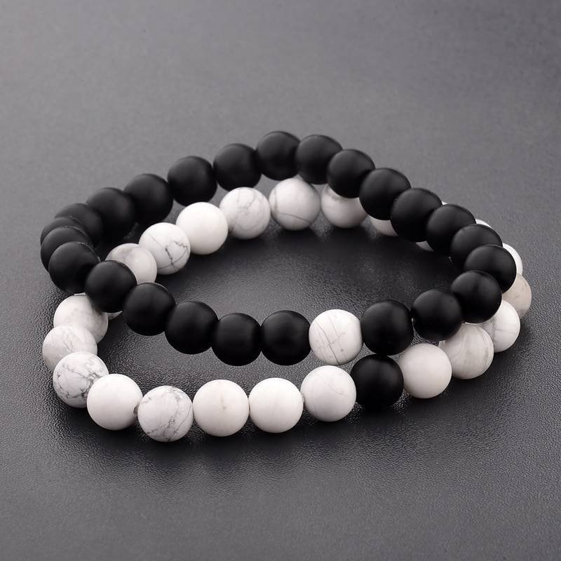 Pulsera Pareja "Negro y Blanco"-1