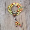 Pulsera de piedra natural siete chakras budismo tibetano-1