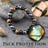 Pack de Protección – Brazalete de Triple Protección + Guijarro de Labradorita-1