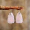 Pendientes de Piedra Natural “Cuarzo Rosa”-1